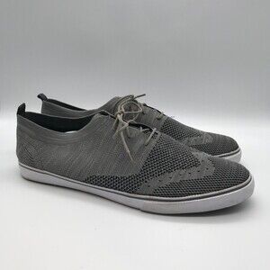 Robert David Berkeley Gray Mesh Deck Shoes Men's Size 13M Lace Up Casual Shoes